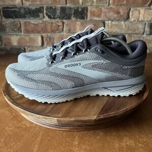 Brooks Revel 7 Gray Men's 10.5 Balanced Cushion Road Running Shoes Sneakers